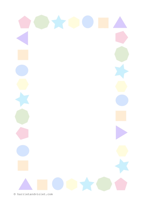 Maths Shape paper - A4 - Printable Teaching Resources - Print Play Learn